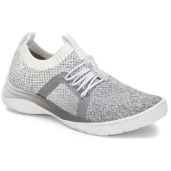 Align By NurseMates Footwear | Non-Slip Healthcare*Women's Torri Athletic Knit Sneaker Light Grey