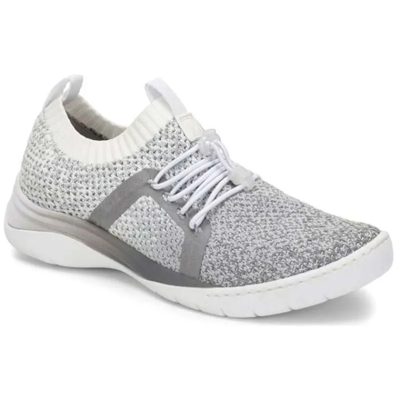 Align By NurseMates Footwear | Non-Slip Healthcare*Women's Torri Athletic Knit Sneaker Light Grey