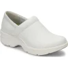 Align By NurseMates Footwear | Non-Slip Healthcare*Women's Indya Leather Slip On Clog White
