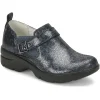 Align By NurseMates Footwear | Non-Slip Healthcare*Women's Arya Side Zip Leather Clog Moonlit Navy