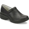 Align By NurseMates Non-Slip Shoes | Footwear*Women's Indya Leather Slip On Clog Black