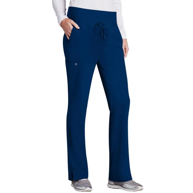 Barco One Scrub Pants*Women's 5-Pocket Knit Waist Cargo Scrub Pants