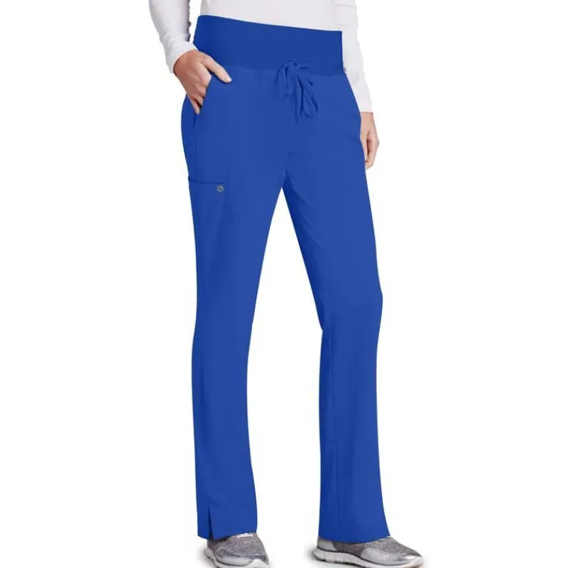 Barco One Scrub Pants*Women's 5-Pocket Knit Waist Cargo Scrub Pants- Tall