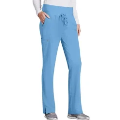 Barco One Scrub Pants*Women's 5-Pocket Knit Waist Cargo Scrub Pants- Tall