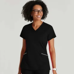 Barco One Scrub Tops*Women's Victory Performance Knit Scrub Top