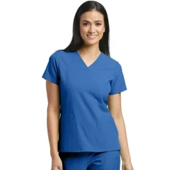 Barco One Scrub Tops*Women's V-neck Perforated Panels Scrub Top