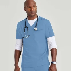 Barco Unify Scrub Tops*Men's Rally V-Neck Scrub Top