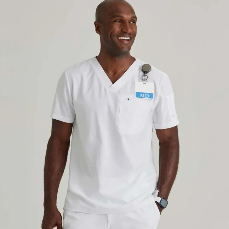 Barco Unify Scrub Tops*Men's Rally V-Neck Scrub Top