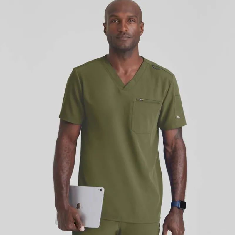 Barco Unify Scrub Tops*Men's Rally V-Neck Scrub Top