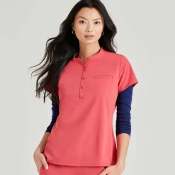 Barco Unify Scrub Tops*Women's Mission Henley Scrub Top