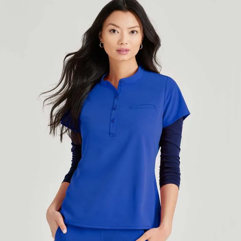 Barco Unify Scrub Tops*Women's Mission Henley Scrub Top