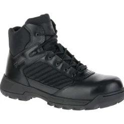 Bates Non-Slip Boots | Non-Steel Safety Toe*Men's Mid Tactical Sport 2 Composite Toe Side Zip Boot Black