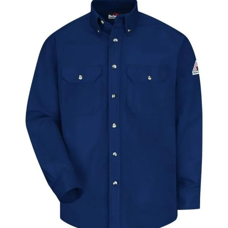 Bulwark Flame Resistant Shirts | Work Shirts*Men's Excel FR Flame Resistant Long Sleeve Dress Uniform Shirts