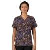 Carhartt Cross-Flex Scrub Tops*Carhartt Force Cross-Flex Women's Oversized Print Scrub Top Mini Floral