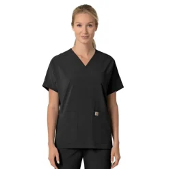 Carhartt Cross-Flex Scrub Tops*Carhartt Force Cross-Flex Women's Oversized V-Neck Scrub Top