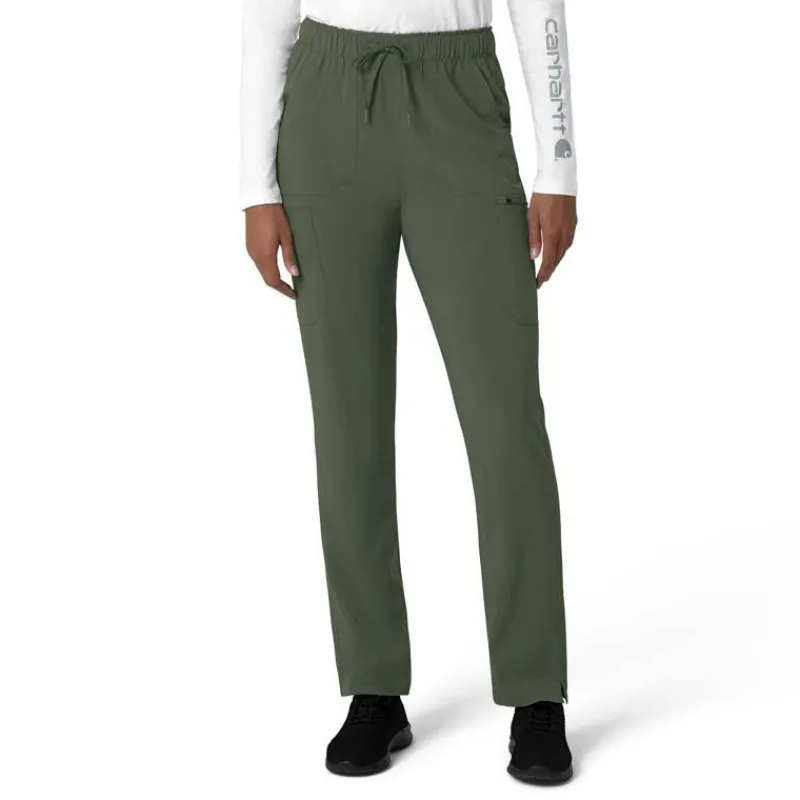 Carhartt Cross-Flex Scrub Pants*Carhartt Force Cross-Flex Women's Cargo Straight Leg Scrub Pant