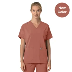 Carhartt Cross-Flex Scrub Tops*Carhartt Force Cross-Flex Women's Oversized V-Neck Scrub Top