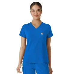 Carhartt Cross-Flex Scrub Tops*Carhartt Force Cross-Flex Women's V-Neck Tuck-In Scrub Top