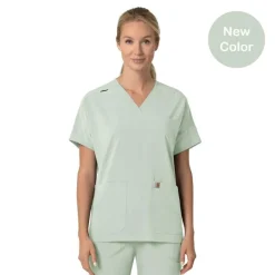 Carhartt Cross-Flex Scrub Tops*Carhartt Force Cross-Flex Women's Oversized V-Neck Scrub Top