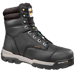 Carhartt Non-Slip Boots | Non-Steel Safety Toe*Ground Force Men's 8" Waterproof Insulated Composite Toe CSA Work Boot Black
