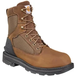 Carhartt Non-Slip Boots | Work Boots*Men's 8" Ironwood Waterproof Alloy Toe Brown Work Boot Bison Brown Oil Tan
