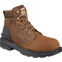 Carhartt Non-Slip Boots | Work Boots*Men's 6" Ironwood Waterproof Alloy Toe Brown Work Boot Bison Brown Oil Tan