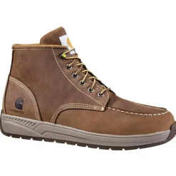 Carhartt Work Boots*Men's 4" Lightweight Soft Toe Wedge Bootie Dark Bison
