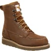 Carhartt Non-Slip Boots | Work Boots*Men's 8" Moc Toe Waterproof Dark Brown Wedge Work Boot Chocolate Brown Oil