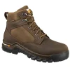 Carhartt Non-Slip Boots | Steel Toe*Men's 6" Rugged Flex Waterproof Steel Toe Work Boot Chocolate Brown Oil