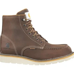 Carhartt Non-Slip Boots | Work Boots*Men's 6" Soft Toe Waterproof Wedge Work Boot Dark Bison