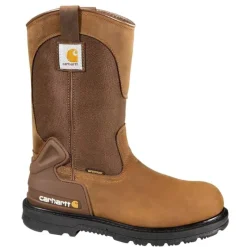 Carhartt Non-Slip Boots | Steel Toe*Men's 11" Waterproof Steel Toe Wellington Boot Bison
