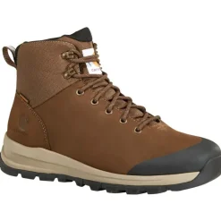 Carhartt Non-Slip Boots | Hiking*Men's 5" Waterproof Alloy Toe Brown Hiker Boot Dark Brown Nubuck