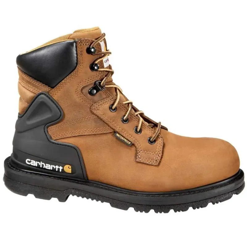 Carhartt Non-Slip Boots | Steel Toe*Men's 6" Waterproof Steel Toe Work Boot Bison