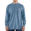Carhartt Flame Resistant Shirts | T-Shirts*Men's Fire Resistant Force Long Sleeve T-Shirt