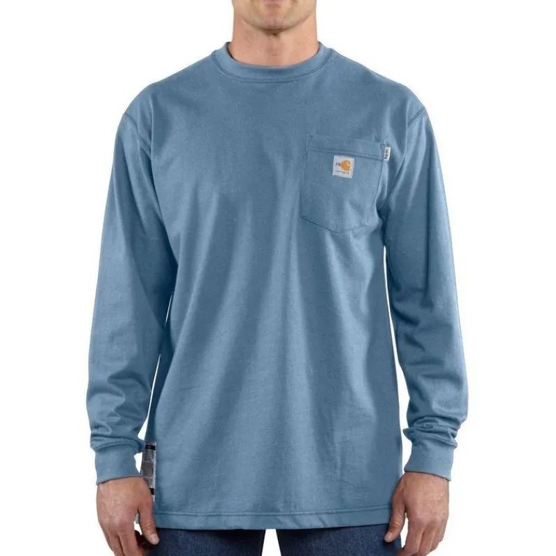 Carhartt Flame Resistant Shirts | T-Shirts*Men's Fire Resistant Force Long Sleeve T-Shirt