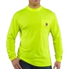 Carhartt Hi-Visibility Shirts | T-Shirts*Men's Force Color Enhanced Long Sleeve T-Shirt