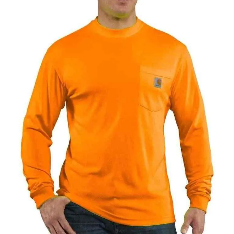 Carhartt Hi-Visibility Shirts | T-Shirts*Men's Force Color Enhanced Long Sleeve T-Shirt