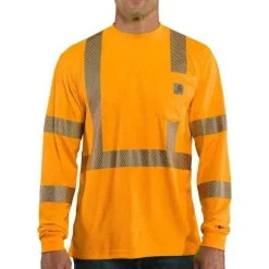 Carhartt T-Shirts*Mens Force High-Visibility Long-Sleeve Class 3 T-Shirt