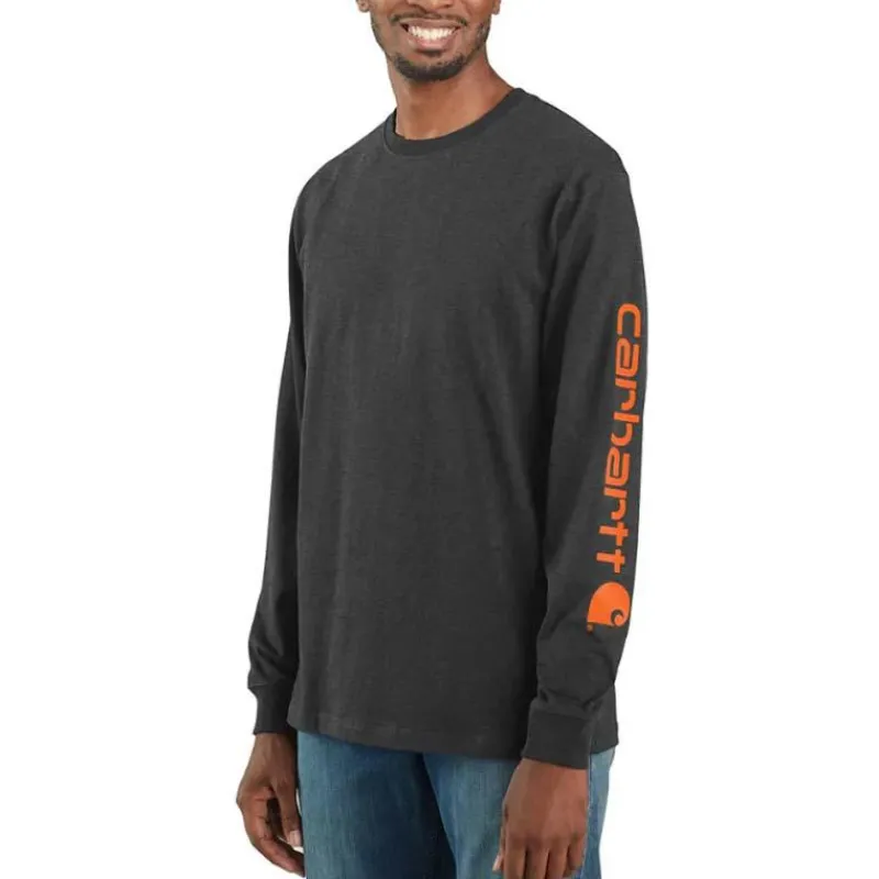 Carhartt T-Shirts*Men's Long Sleeve Graphic Logo T-Shirt
