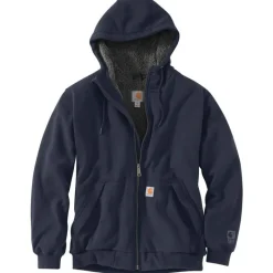 Carhartt Hoodies*Men's Rain Defender Rockland Sherpa-Lined Full Zip Hooded Sweatshirt