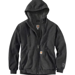 Carhartt Hoodies*Men's Rain Defender Rockland Sherpa-Lined Full Zip Hooded Sweatshirt