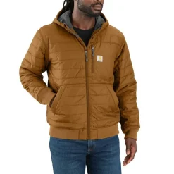 Carhartt Jackets*Men's Rain Defender Relaxed Fit Lightweight Insulated Hooded Jacket