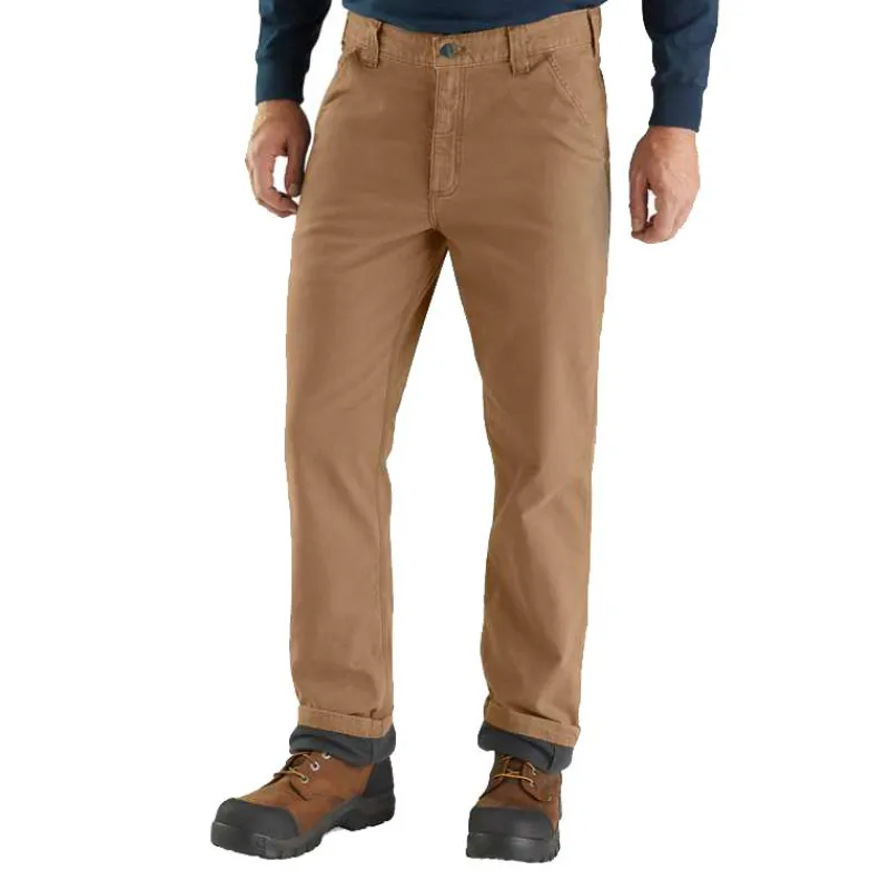 Carhartt Jeans*Men's Rugged Flex Flannel Lined Rigby Dungaree