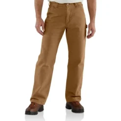 Carhartt Jeans*Men's Washed Duck Flannel Lined Work Dungaree Pants