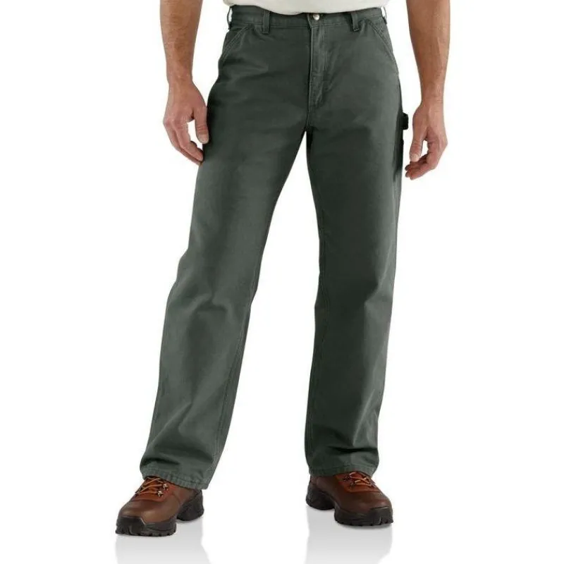 Carhartt Jeans*Men's Washed Duck Flannel Lined Work Dungaree Pants