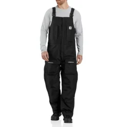 Carhartt Bib Overalls*Men's Yukon Extremes Insulated Double Front Biberall Black