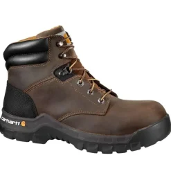 Carhartt Non-Slip Boots | Non-Steel Safety Toe*Rugged Flex Women's 6" Composite Toe Work Boot Brown