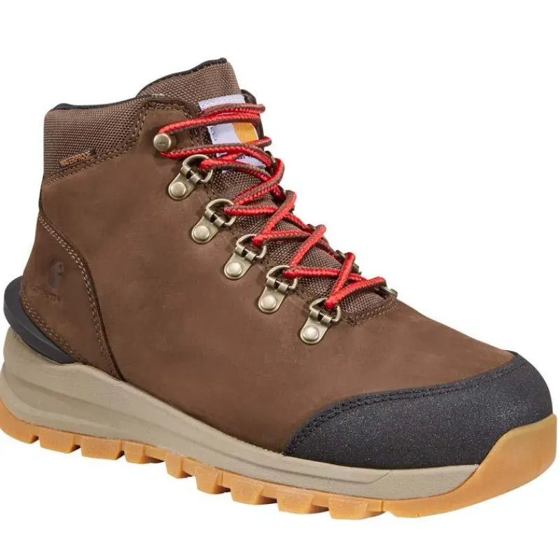 Carhartt Non-Slip Boots | Hiking*Women's 5" Gilmore Waterproof Alloy Toe Dark Brown Work Hiker Dark Brown Nubuck
