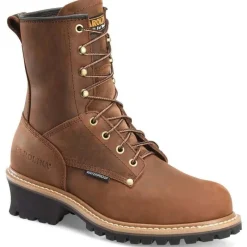 Carolina Logger*8" Men's Waterproof Logger Boot Dark Brown