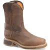 Carolina Non-Slip Boots | Non-Steel Safety Toe*Men's 10" Anchor Waterproof Composite Square Toe Roper Western Boot Dark Brown